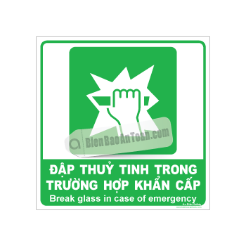 Đập thuỷ tinh trong trường hợp khẩn cấp